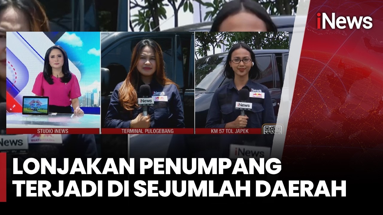 Puncak Arus Mudik Tiba, Lonjakan Penumpang Terjadi di Sejumlah Terminal | iNews Siang 14/3