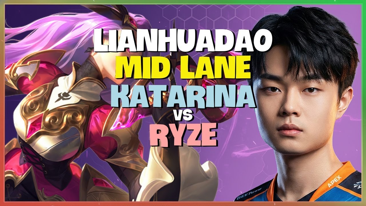 LianHuaDao's Flawless Katarina Mechanics - Grandmaster Rank 1 Mid Lane Showcase (Engsub)