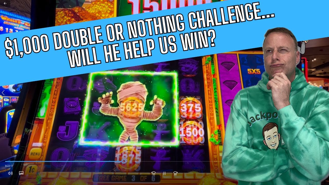 Double or nothing: $1,000 challenge on high limit slots