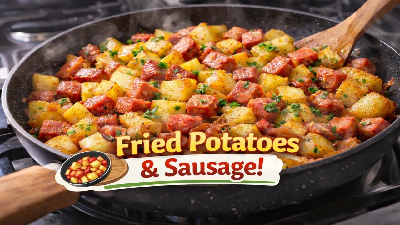 Fried Potatoes and Sausage – So Easy and Tasty! #food #homefood