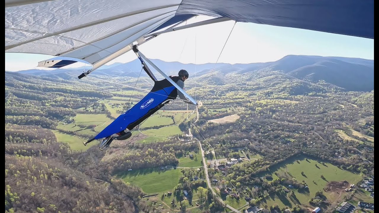 Too much turbulence!! - bumpy evening FLPHG hang gliding flight - April 2024