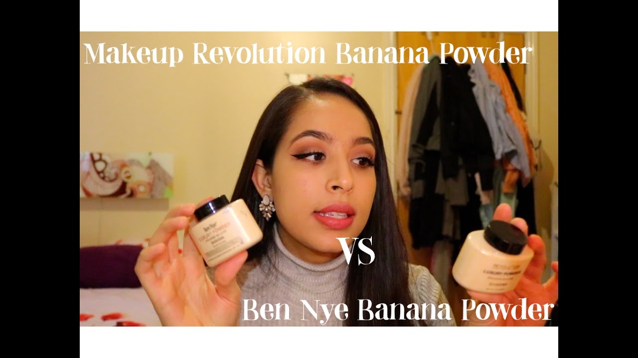 Makeup Revolution Banana Powder vs Ben Nye Banana Powder / Review : DUPE?!