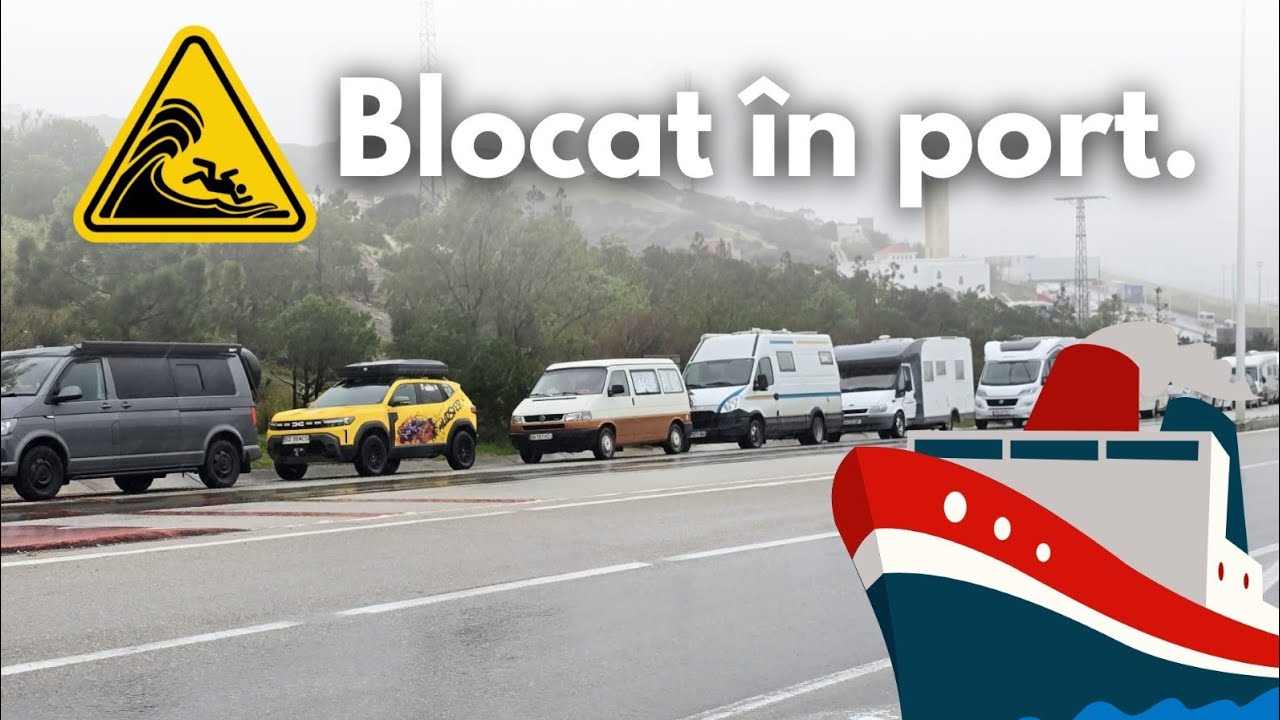 Ep.24 🆘️ Am reușit să trec gârla după 2 zile🆘️ Cod roșu de ploi în Tanger și Spania🌊🌧 Duster MCS ✅️