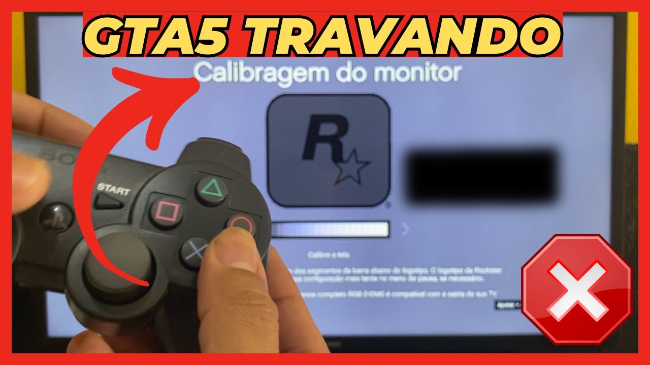 GTA 5 TRAVANDO NA TELA CALIBRAGEM DE MONITOR - RESOLVIDO!!!