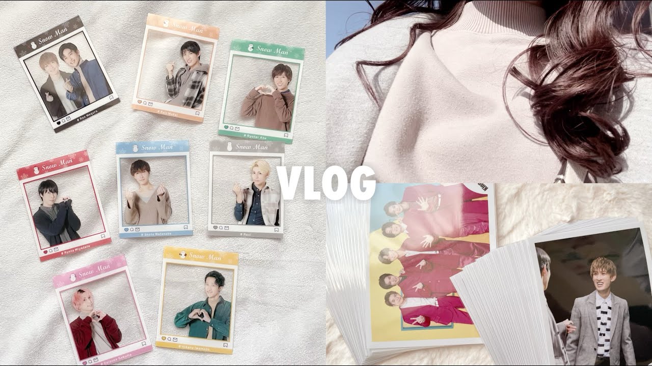 VLOG￤現場前の美容ルーティンとお買い物🛍、公式写真の収納🧺