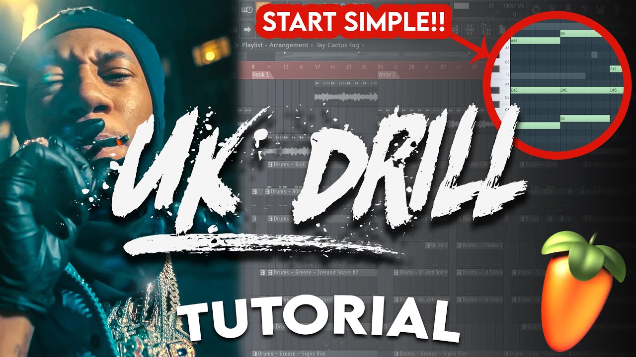 КАК СОЗДАТЬ МРАЧНЫЕ АГРЕССИВНЫЕ БРИТАНСКИЕ ДРИЛ-БИТЫ ДЛЯ DIGGA D (урок по FL Studio)
