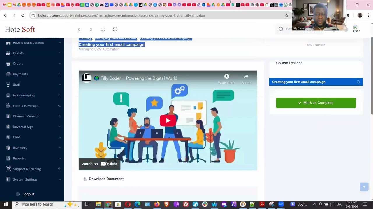 🏨 Hotesoft Hotel Management Software Demo  Support Tickets, Staff Training & Reporting