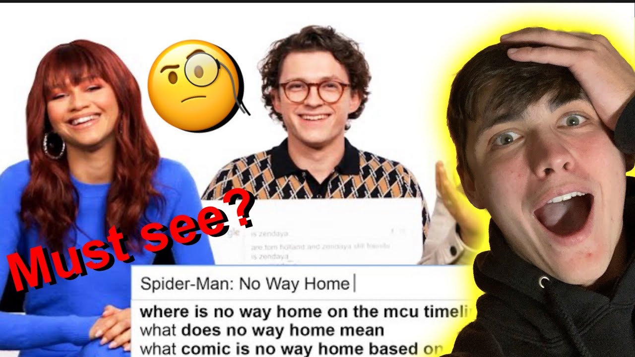 Tom Holland, Zendaya & Jacob Batalon Answer Searched Questions | Spiderman No Way Home - Reaction