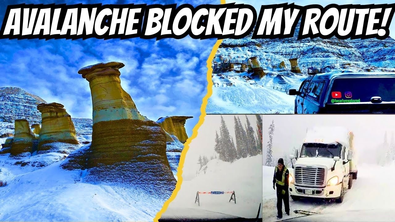 Avalanche Blocked My Route! Overlanding Through Winter Chaos to Drumheller