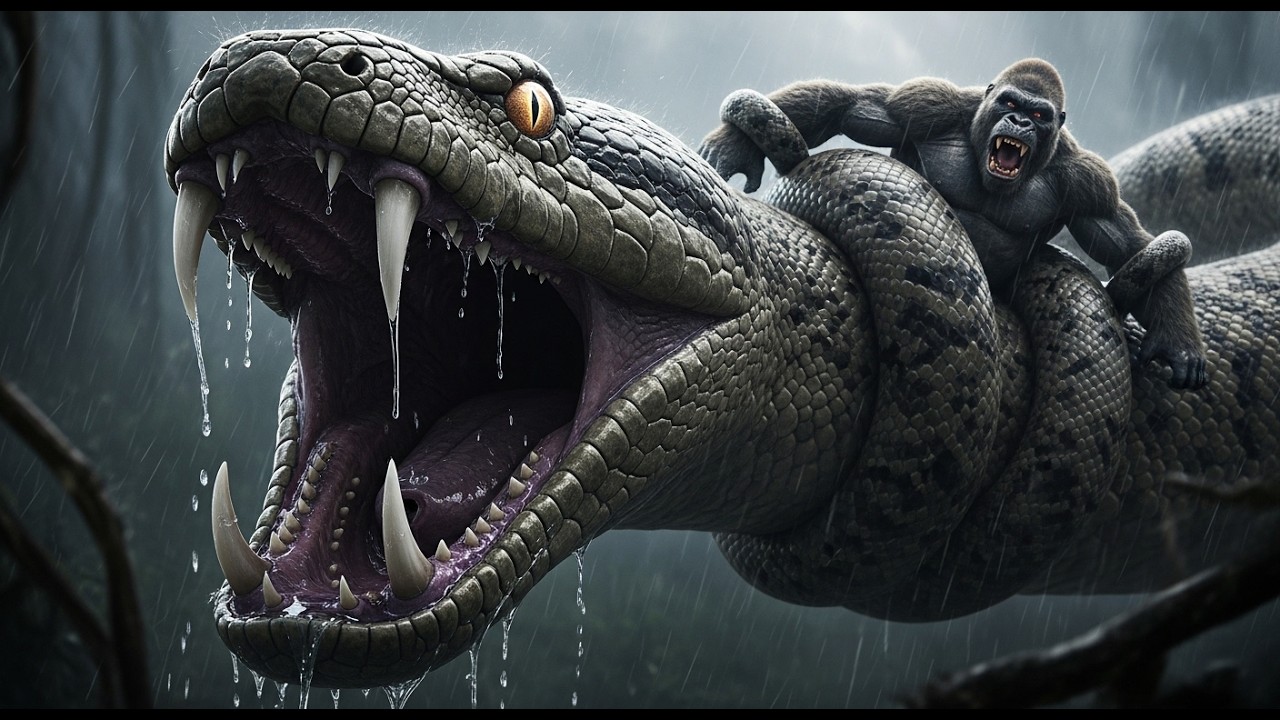 LIFE Titanoboa vs King Kong Gorilla — Battle for the Savanna