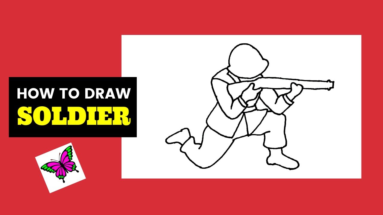 How to Draw a Soldier | Veterans Day Drawings