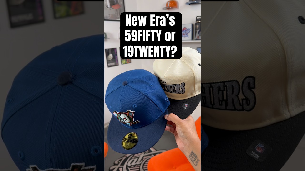 Two totally different styles. Pick your side: New Era’s 59FIFTY or 19TWENTY? 🧢 