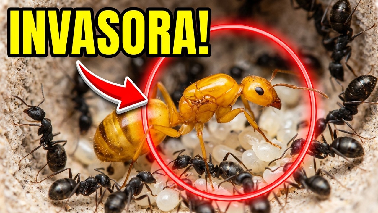 A formiga rainha se infiltrou e tomou o poder da col&ocirc;nia .