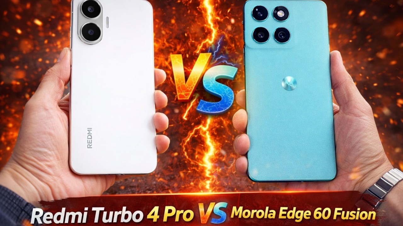 কে সেরা? Redmi Turbo 4 Pro vs Motorola Edge 60 Fusion 🔥 7550mAh Monster! #mobilecomparison