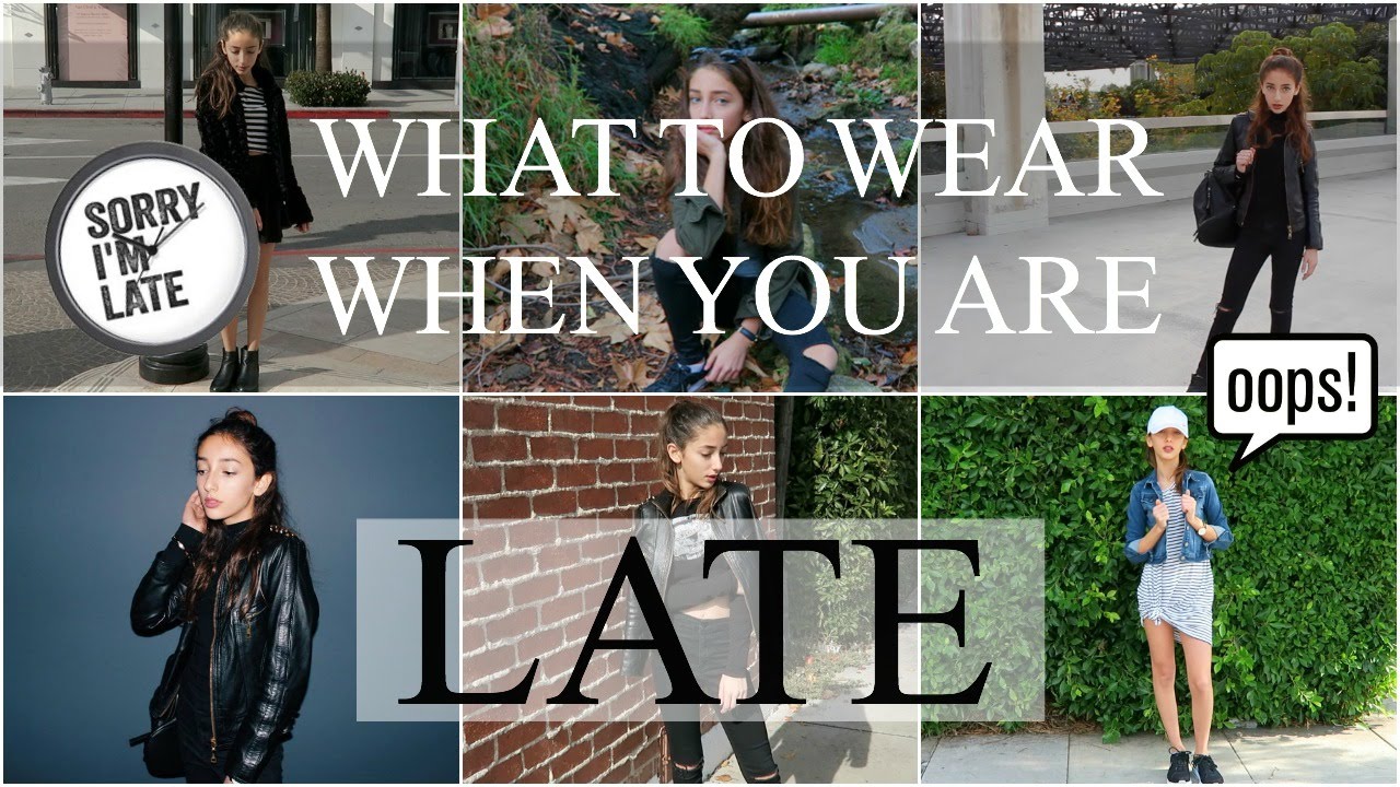 What To Wear When You're LATE! | Nil Sani