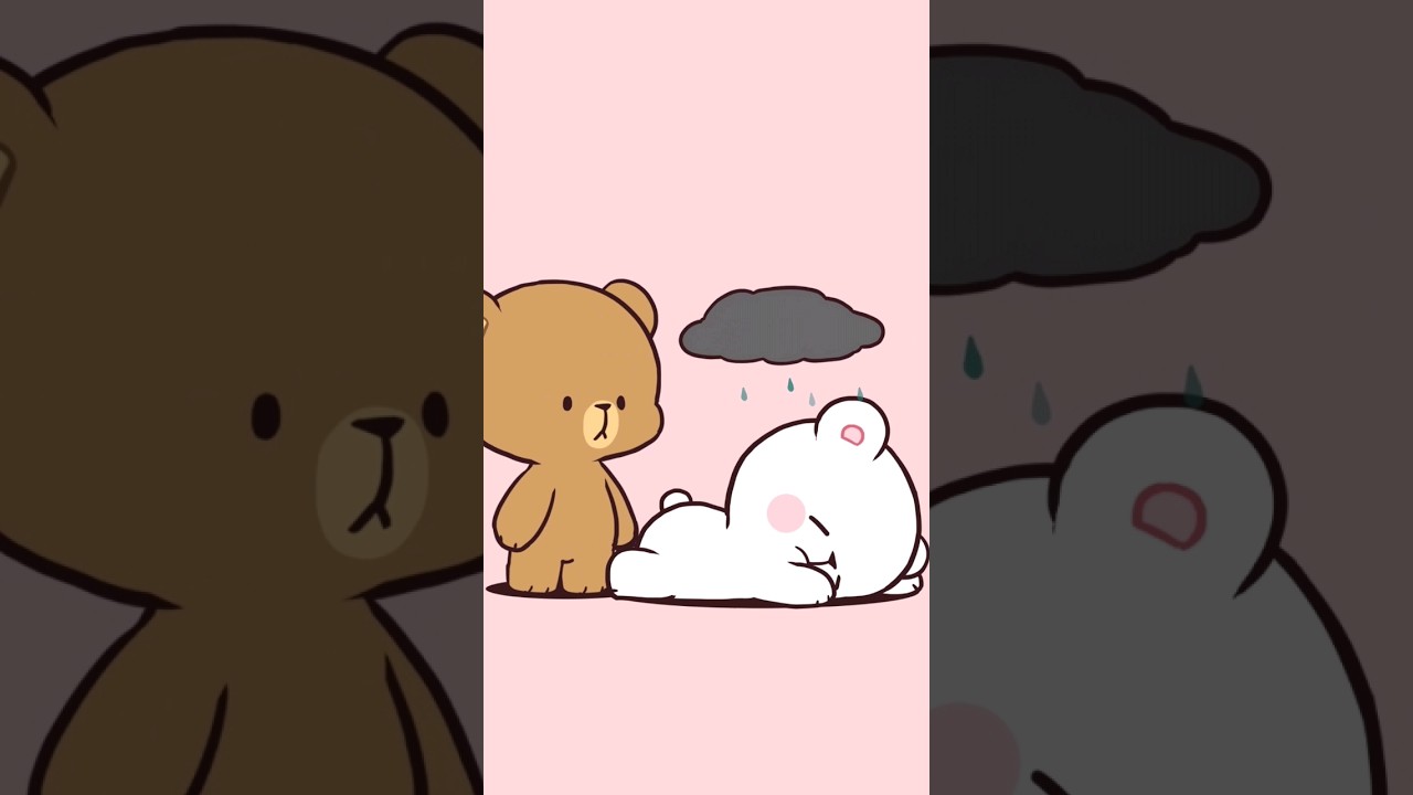 What you do when you're on rainy mood? 🌧 #shorts #milkmochabear #milkmocha #bears #cuteanimation