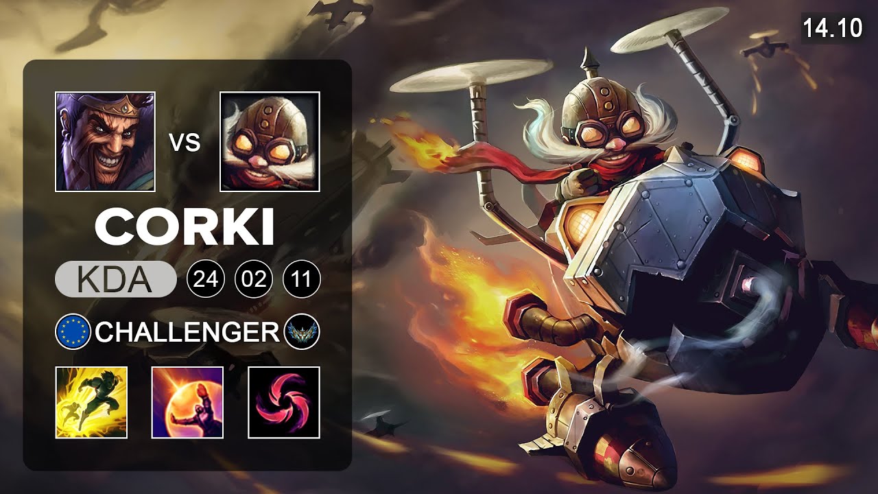 Corki vs Draven ADC - EUW Challenger - Patch 14.10 Season 14