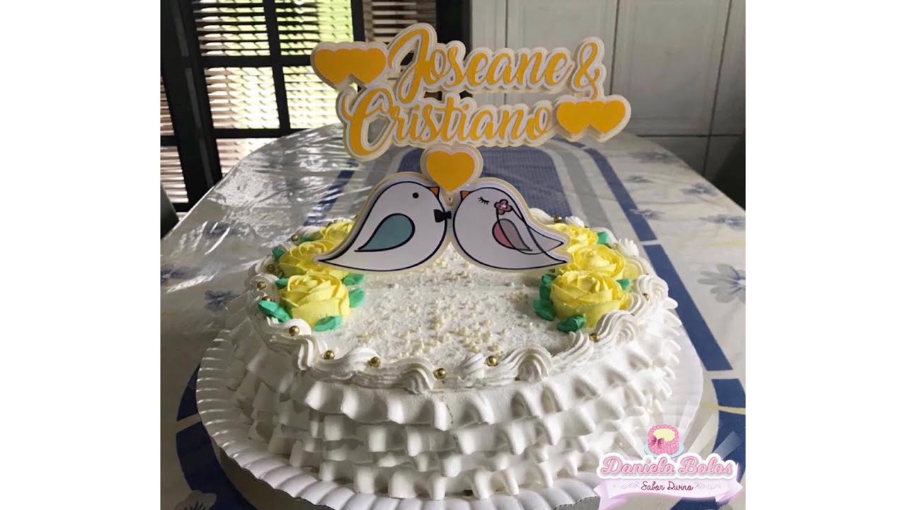 BOLO BABADO ANIVERSÁRIO DE CASAMENTO