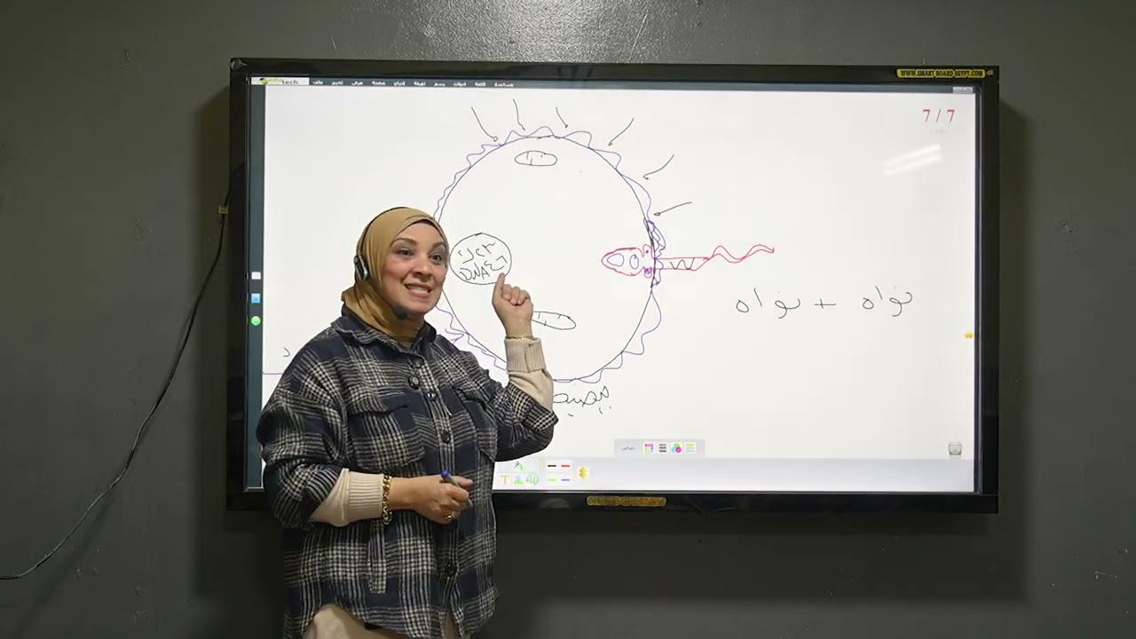 التكاثر الدرس الخامس الإخصاب و تفلج البويضه 