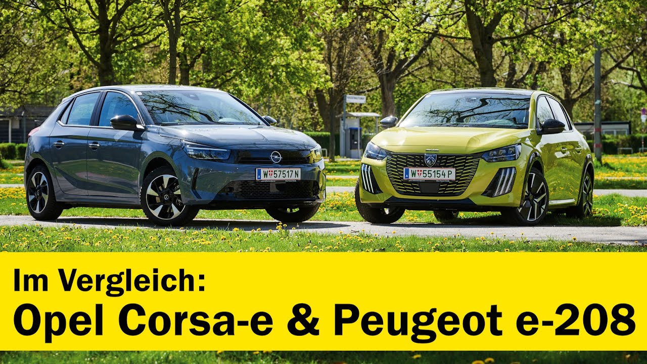 Vergleichstest: Opel Corsa-e vs. Peugeot e-208 | ÖAMTC auto touring