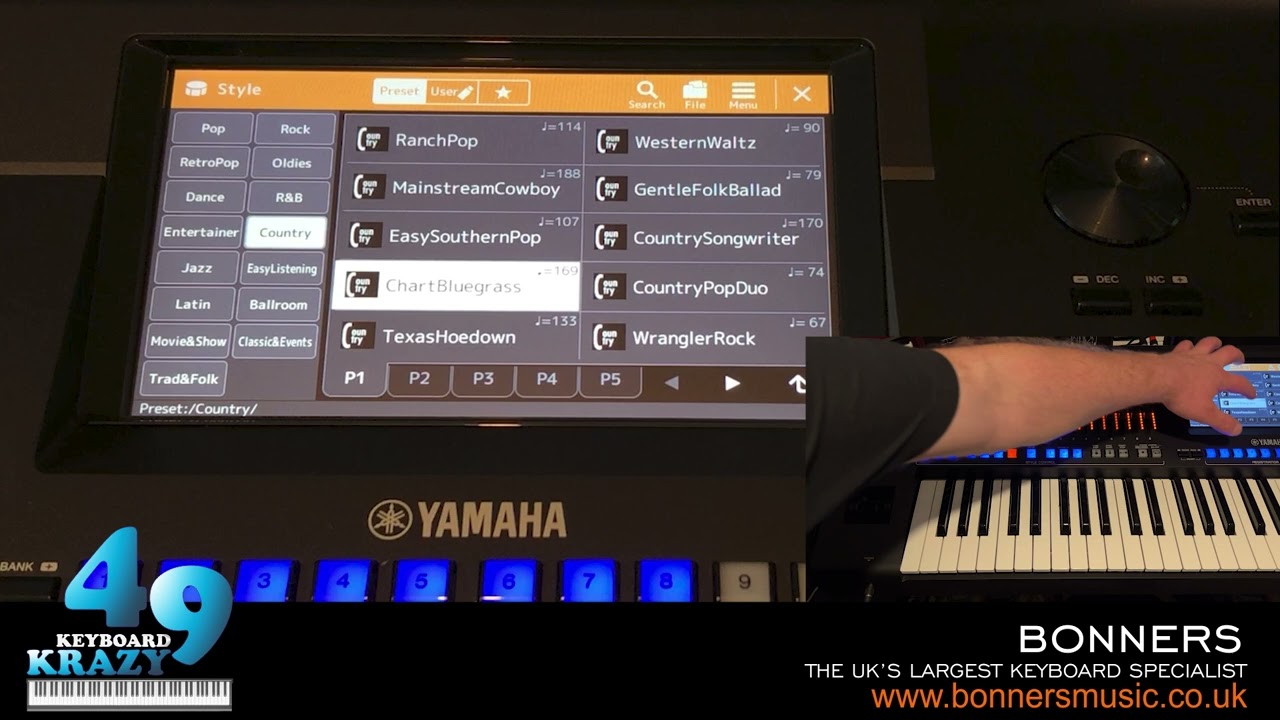 Yamaha Genos 2 Keyboard - Country Styles Part 1/2