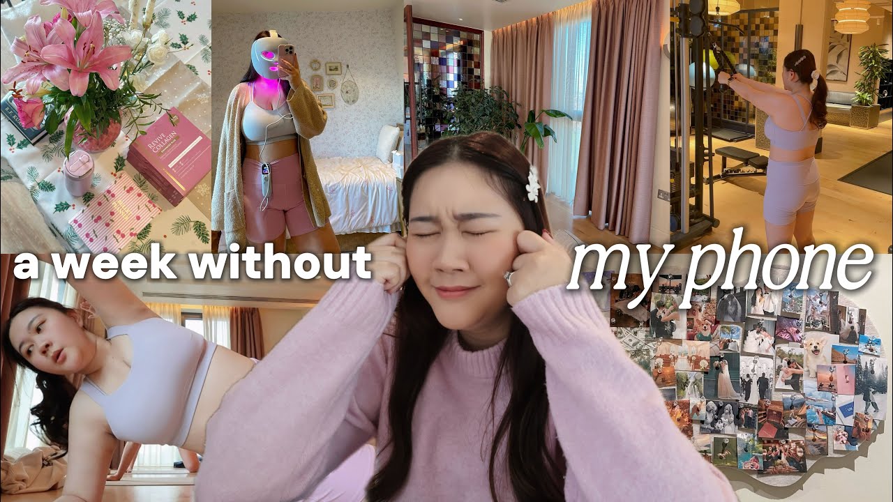 i was forced to live without my phone | social detox & life reset & couple vision board💕🪽