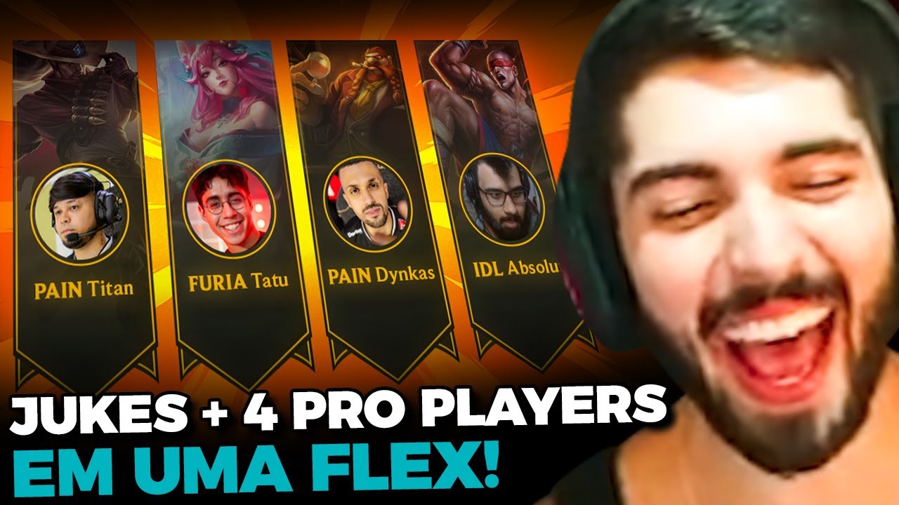 JUKES chamou 4 PRO PLAYERS (ou quase) para uma FLEX! | CORTES DO JUKES