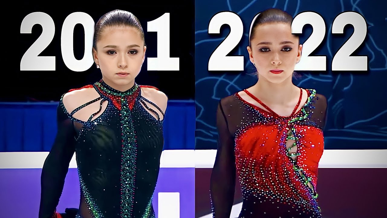 Камила Валиева ИДЕАЛЬНЫЕ программы - Чемпионат России 2021 vs 2022 (бок о бок)
