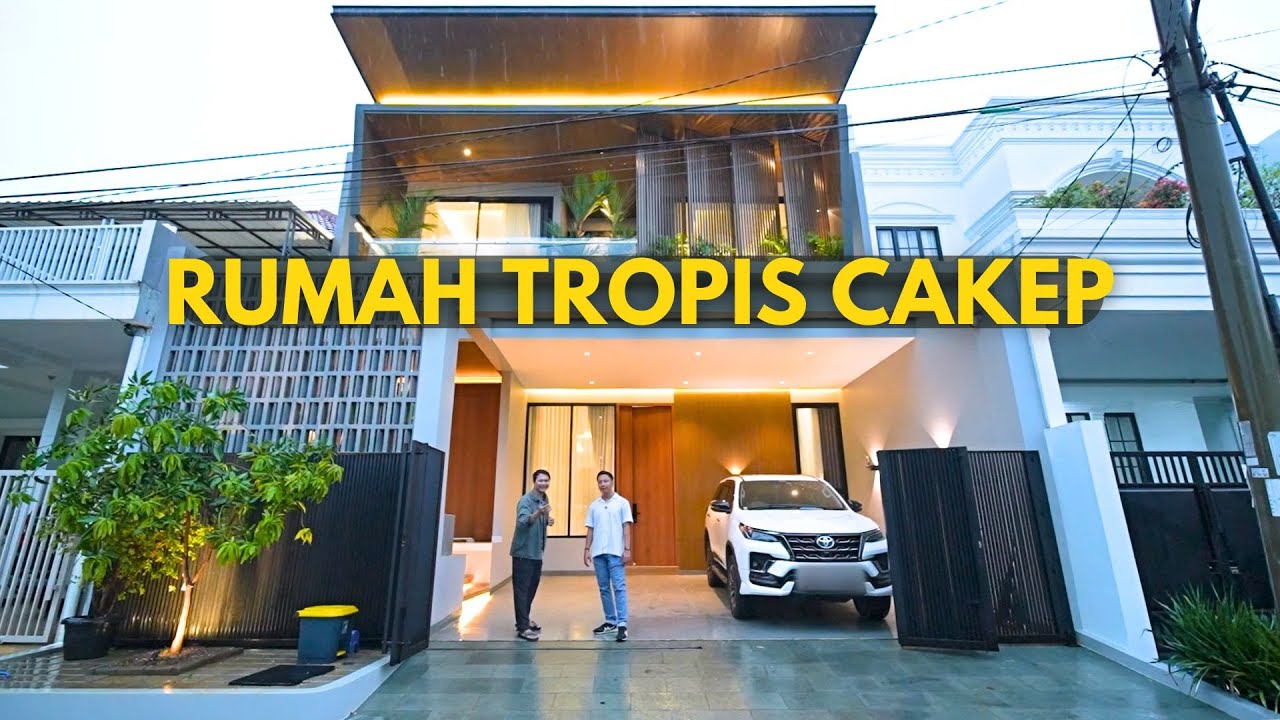 Rumah Tropis yang Desainnya Keren Abis