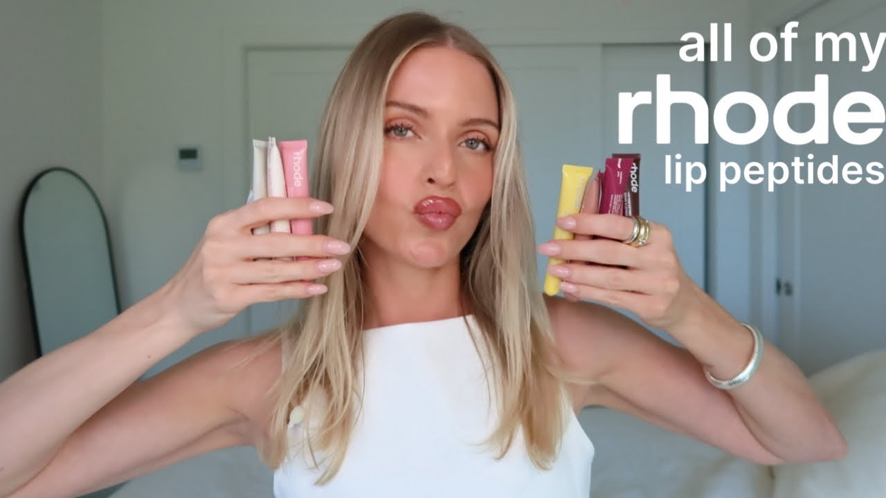 ALL OF MY RHODE SKIN LIP PEPTIDES REVIEWED + RANKED | Holly Ward