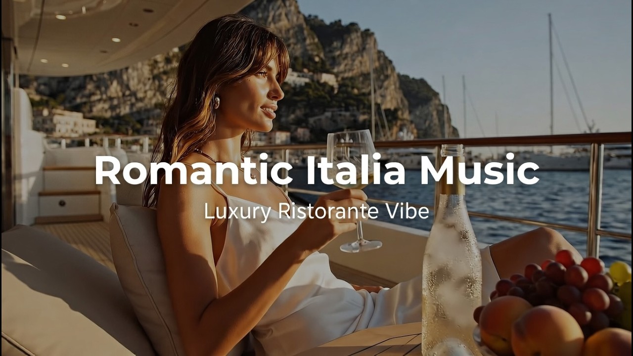 Dreamy Italian Ristorante 🍋Relaxing Mediterranean Music & Stunning Italian Views 4K