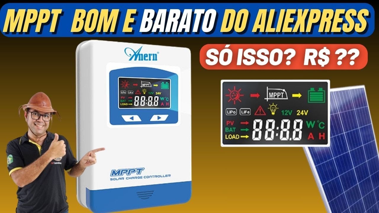 ☀️ANERN ☀️ O novo MPPT Real SUPER BARATO do Aliexpress