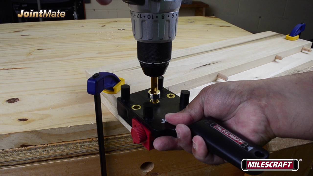 Milescraft 1309 DowelJigKit и 1319 JointMate — как использовать Milescraft Dowel Jig
