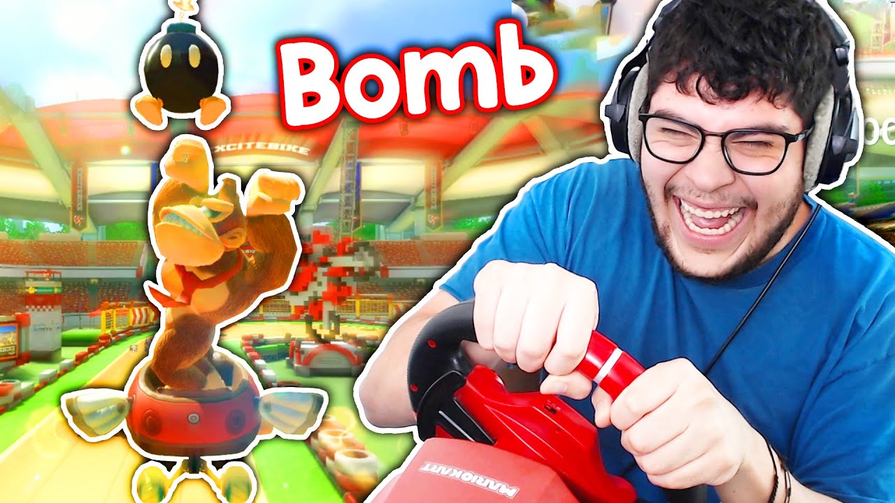 Mario Kart With A Steering Wheel Is Perfect Chaos