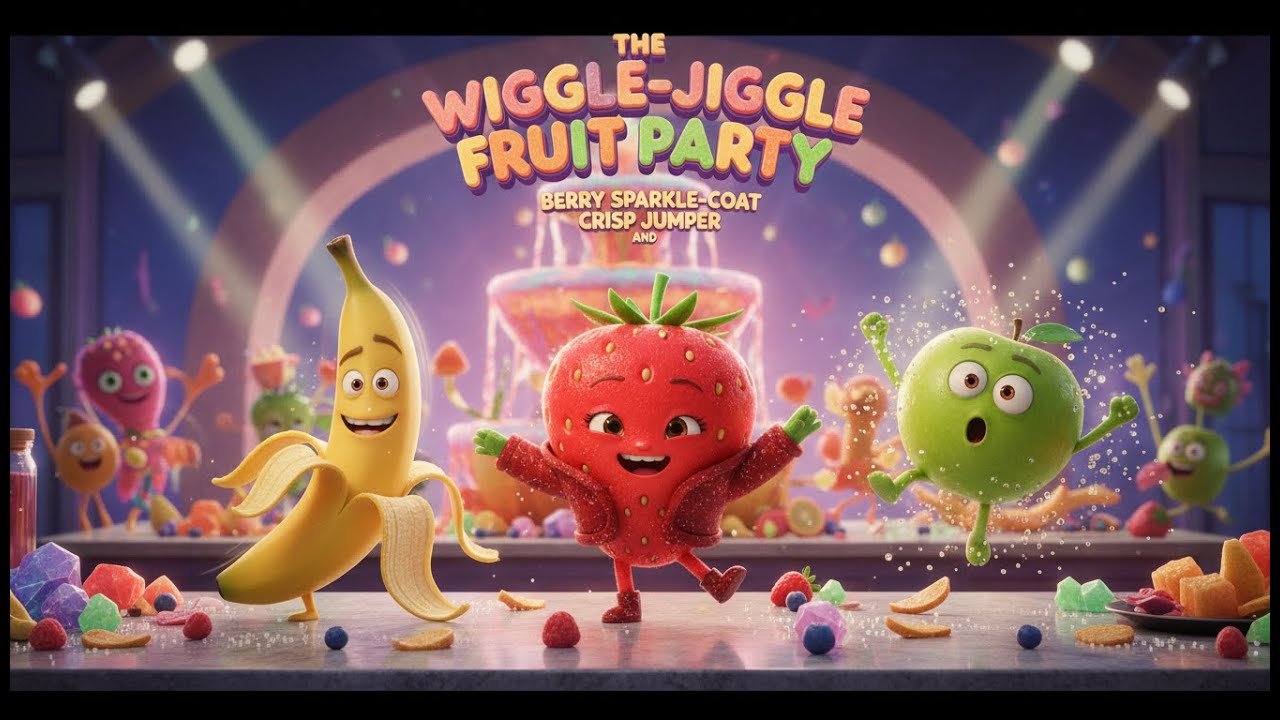 The Wiggle-Jiggle Fruit Party Song | Fruity Nursery Rhyme
