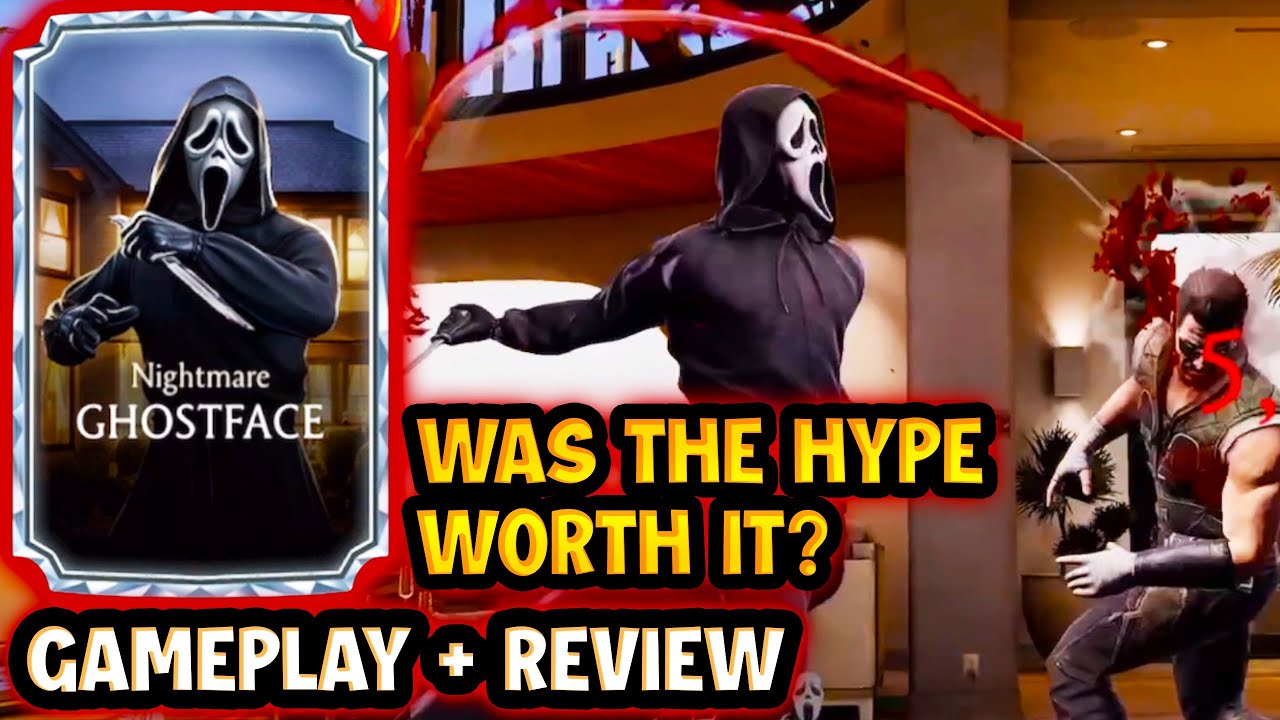 GHOSTFACE Gameplay + Review in MK Mobile 7.0. A SUCCESS or DISAPPOINTMENT?