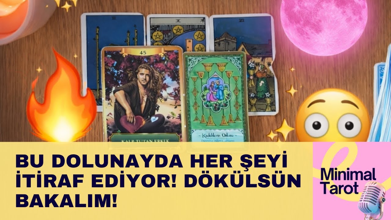 Bu Dolunayda Her Şeyi İtiraf Ediyor! D&ouml;k&uuml;ls&uuml;n Bakalım! #tarot #keşfet #minimaltarot 