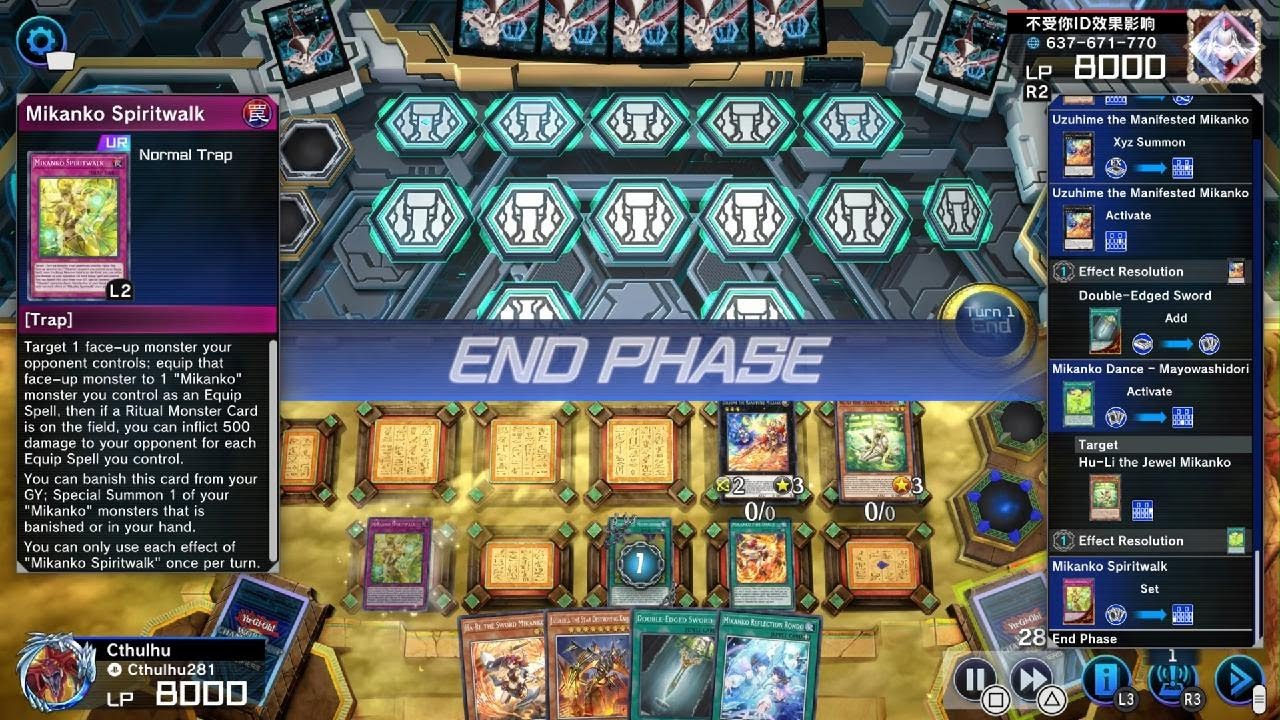 Yu-Gi-Oh! Master Duel ranked Mikanko vs Skystriker
