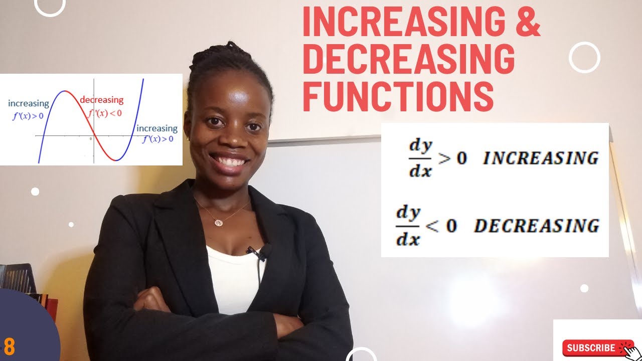 DIFFERENTIATION: Increasing and Decreasing function-  #Alevel Math