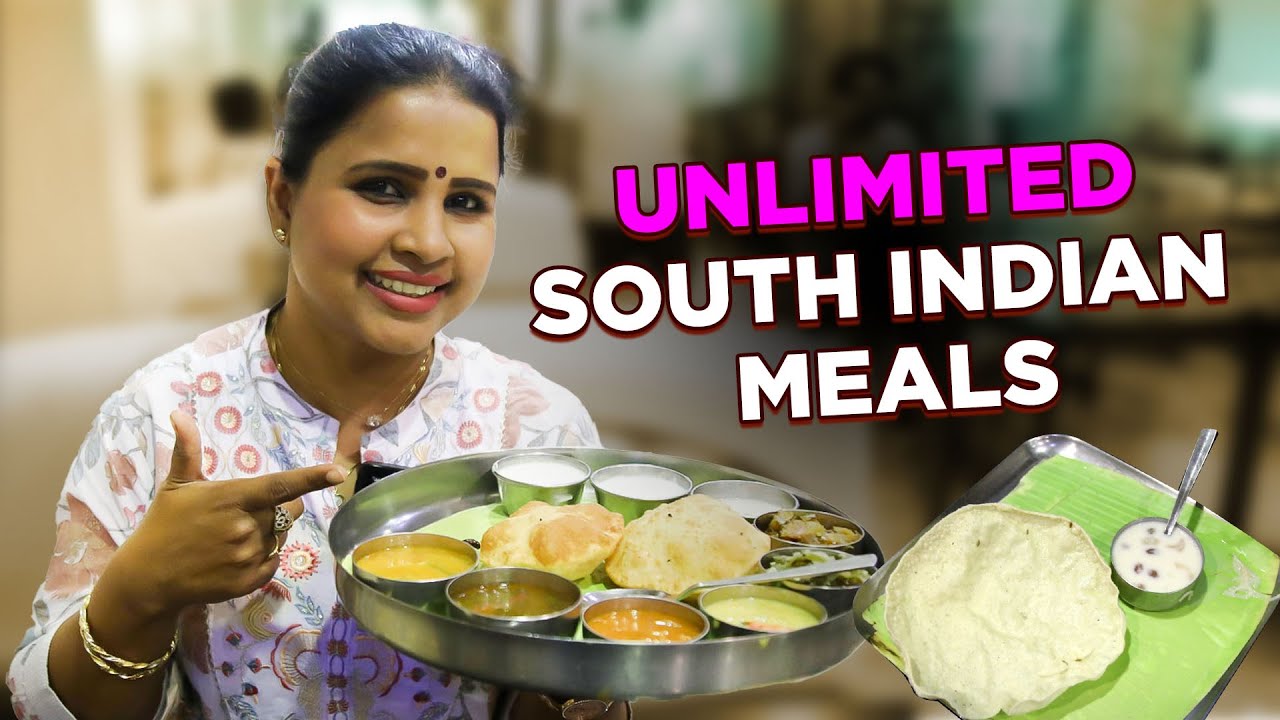 UNLIMITED Veg South Indian Meals in Chennai 🤤😍 Chandini Khanna #foodie #chennai #vegetarian