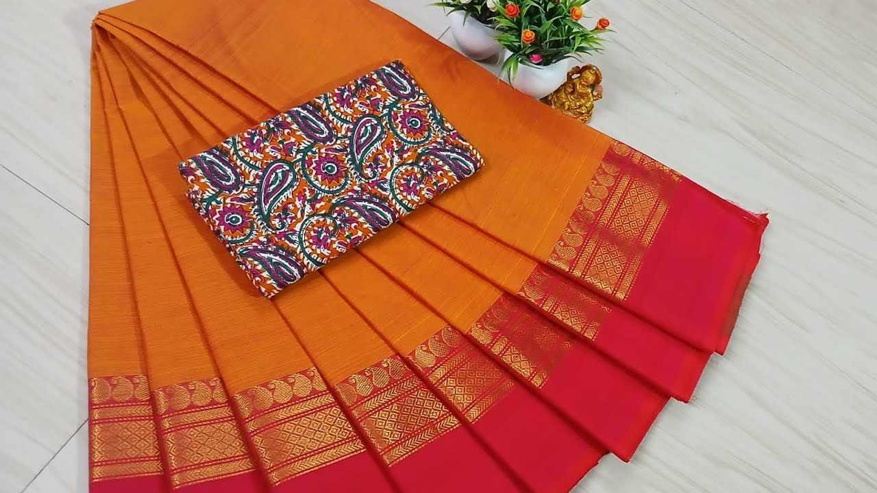 Trending Chettinad cotton sarees ❤️#cottonsaree #sareelove #chettinadcottonsarees #saree #cotton 