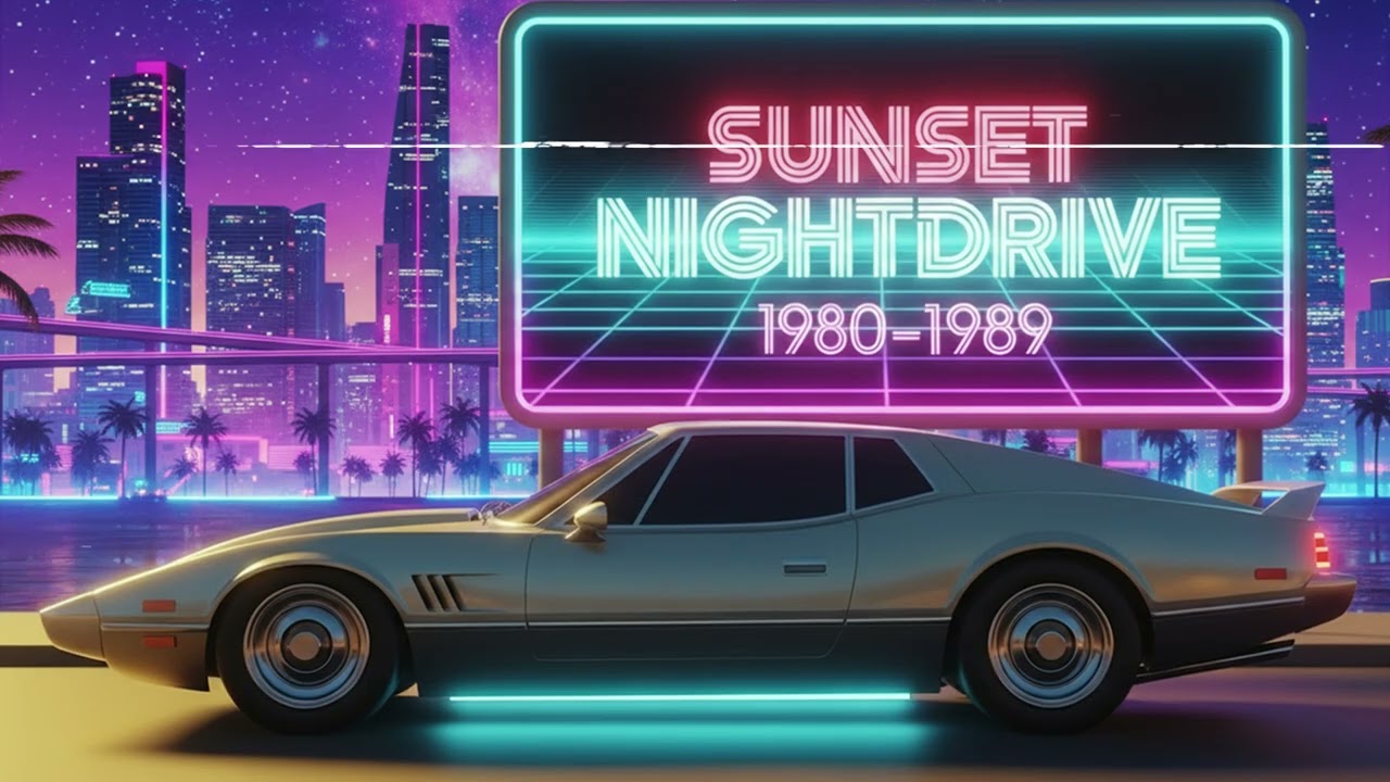 Sunset Night Drive 1980–1989 – A Decade of Synthwave Dusk