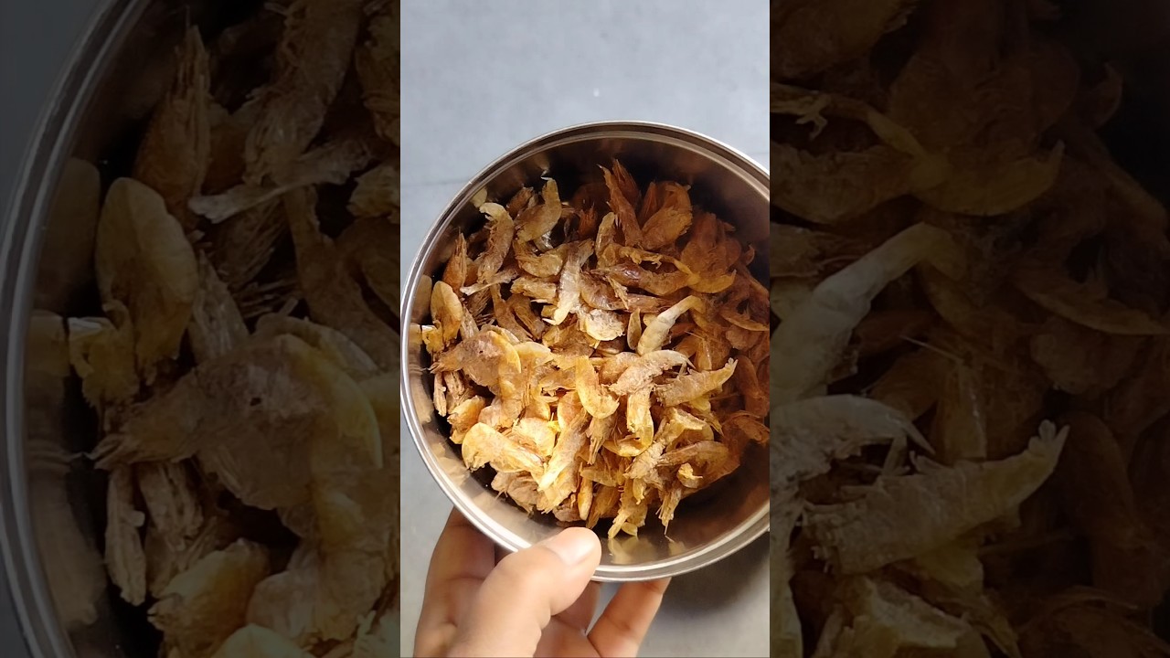 dry prawns 🍤🍤 cleaning எனு ரொய்யளு கெல்னின் #youtubeshorts #ytshorts #viral #trending #shorts