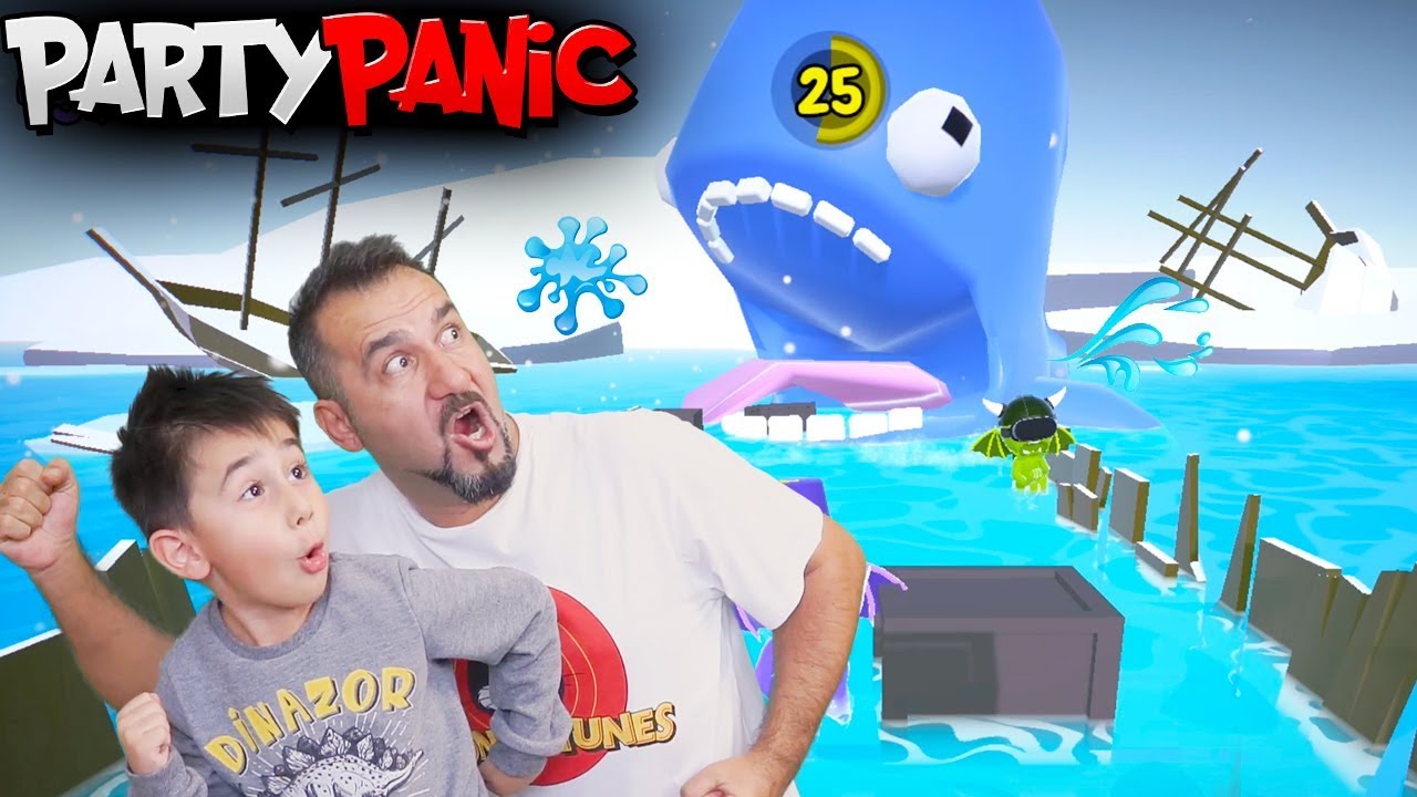 DEV BALİNADAN KAÇ! | EGEMEN KAAN İLE PARTY PANIC OYNUYORUZ!