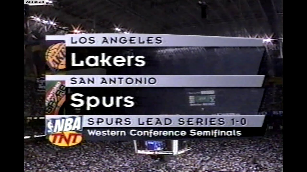 NBA On TNT - Lakers @ Spurs 1999 WCSF Game 2 Highlights