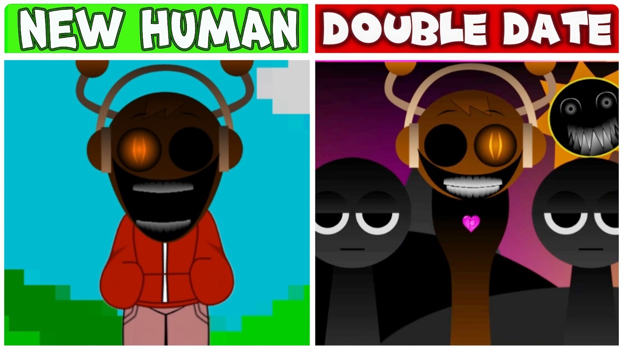 Sprunki Human mod vs Double date #sprunki