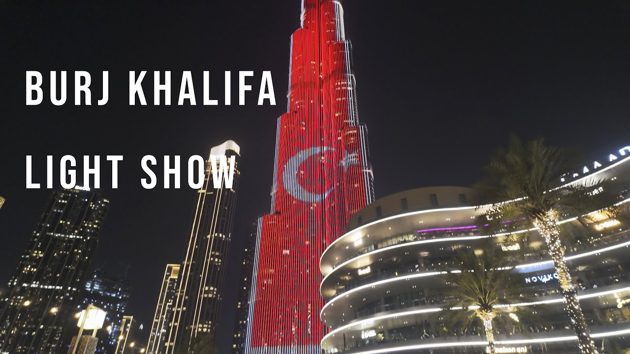 Turkish Flag Show 🇹🇷 & Burj Khalifa Light Show 🇦🇪 | Dubai Night Spectacle 29 Oct 2025 | 4K UHD
