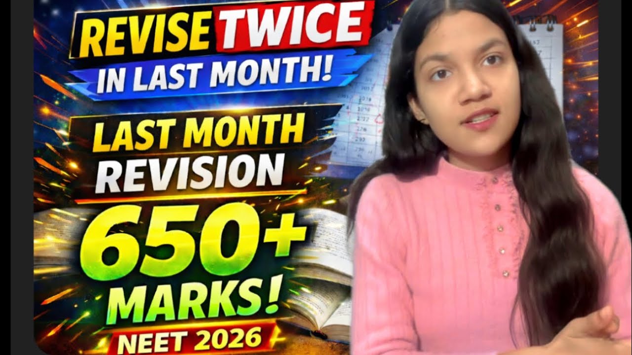 Stop Random Revision: A Smart Last-Month Plan for NEET 2026🤩