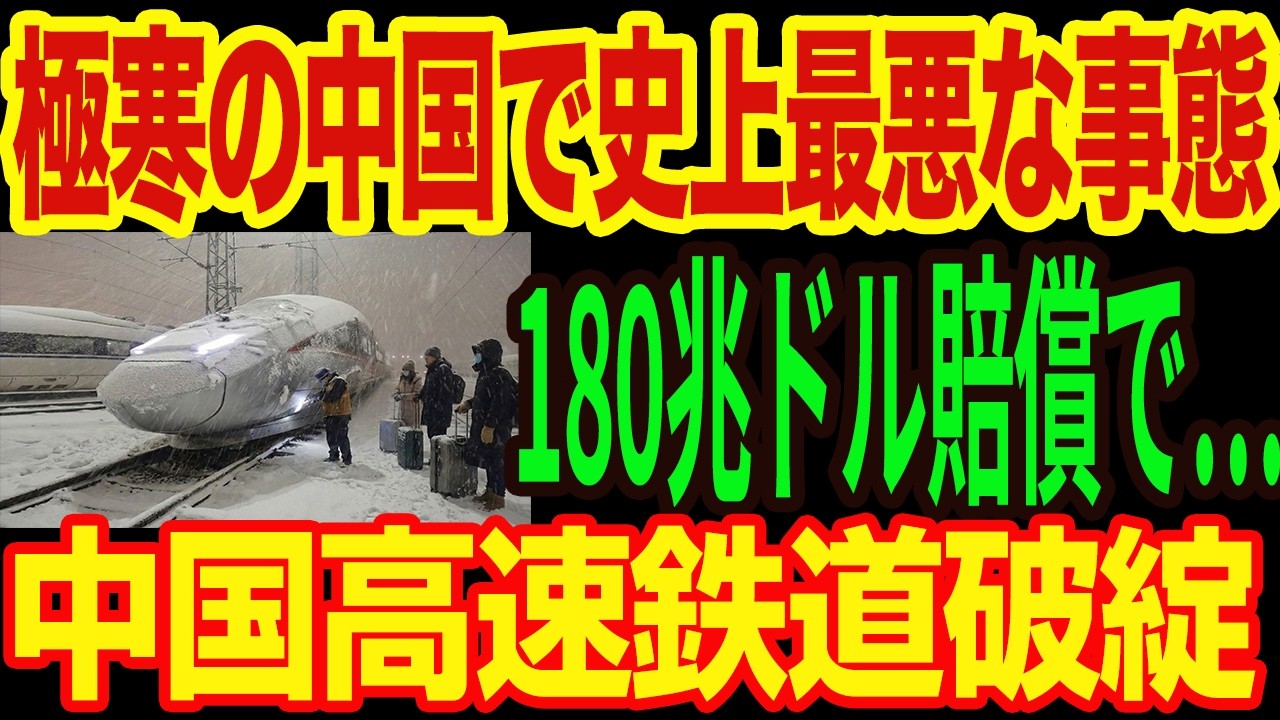 【神回】「なぜ日本は止まらない？」雪で全滅した中国鉄道と、豪雪でも爆走する新幹線の決定的な技術差