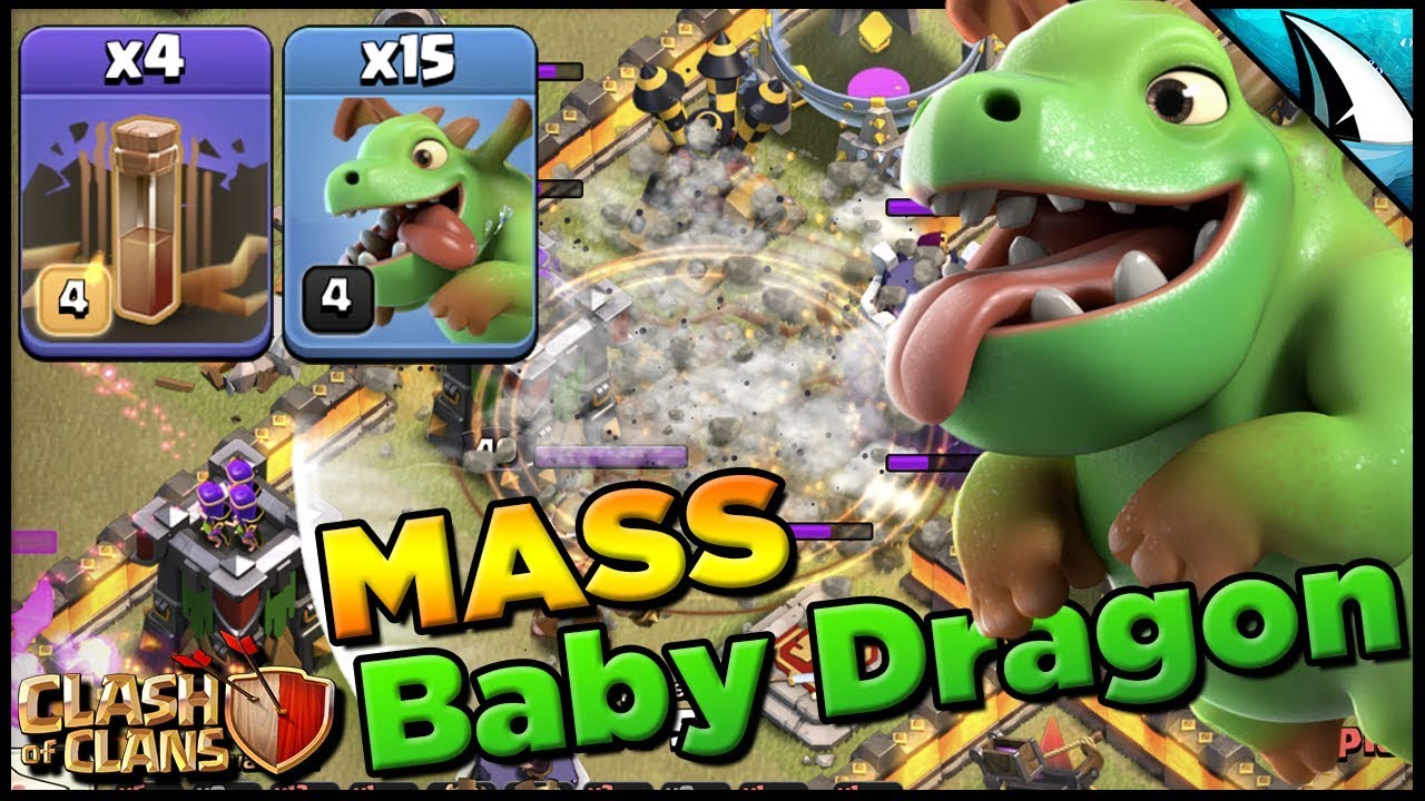 *Queen Walk Mass Baby Dragon* TH 10 Dominating Attacks | Clash of Clans